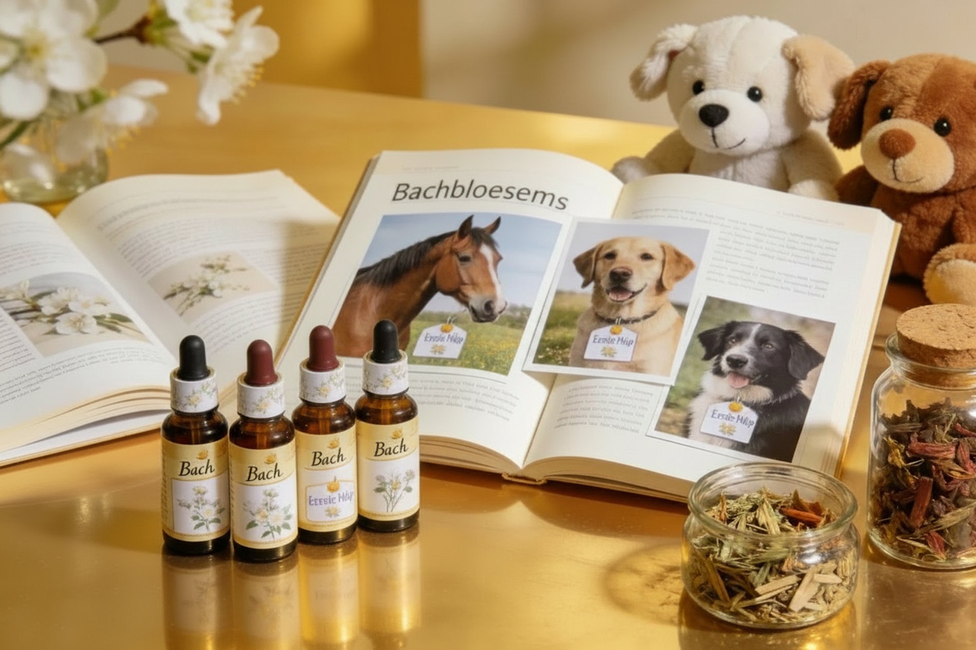 Bach bloesems voor dieren cursus hond kat paard